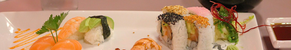 Eating Asian Fusion Korean Sushi at Izzi Korean Kitchen restaurant in Orlando, FL.